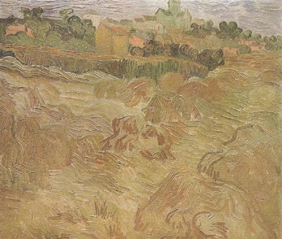 Vincent Van Gogh Wheat Fields with Auvers in the Background (nn04)